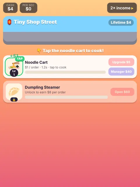 Tiny Shop Tycoon gameplay